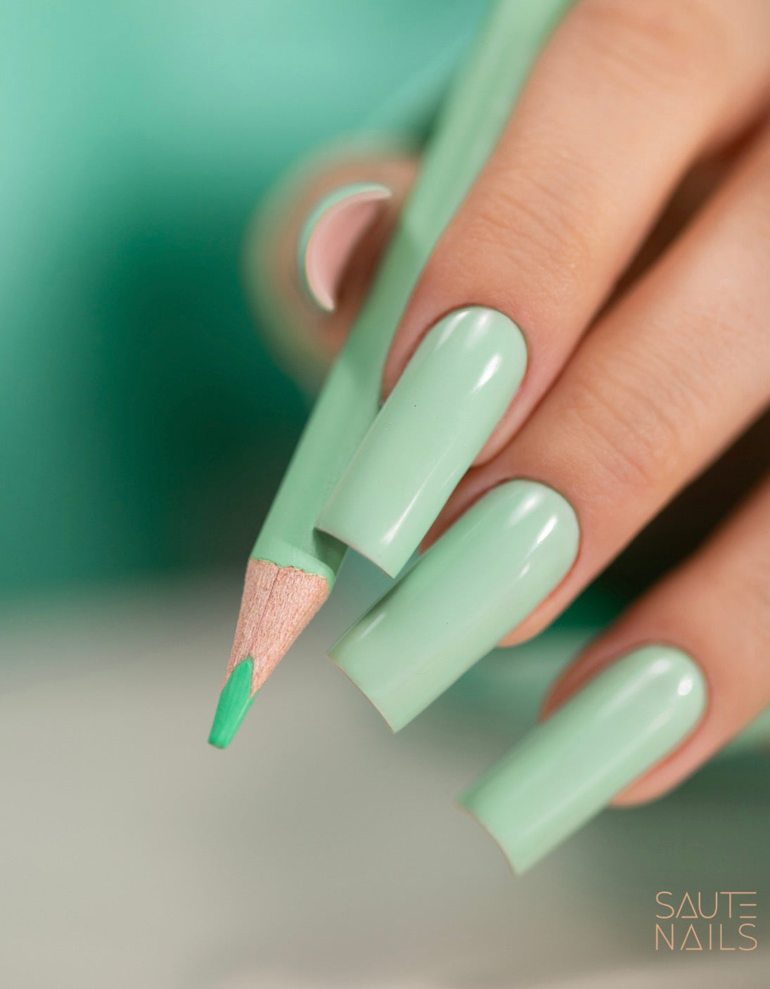 Couleur Semi-Permanente Saute Nails n°S295 Minty Chill – Vert Menthe