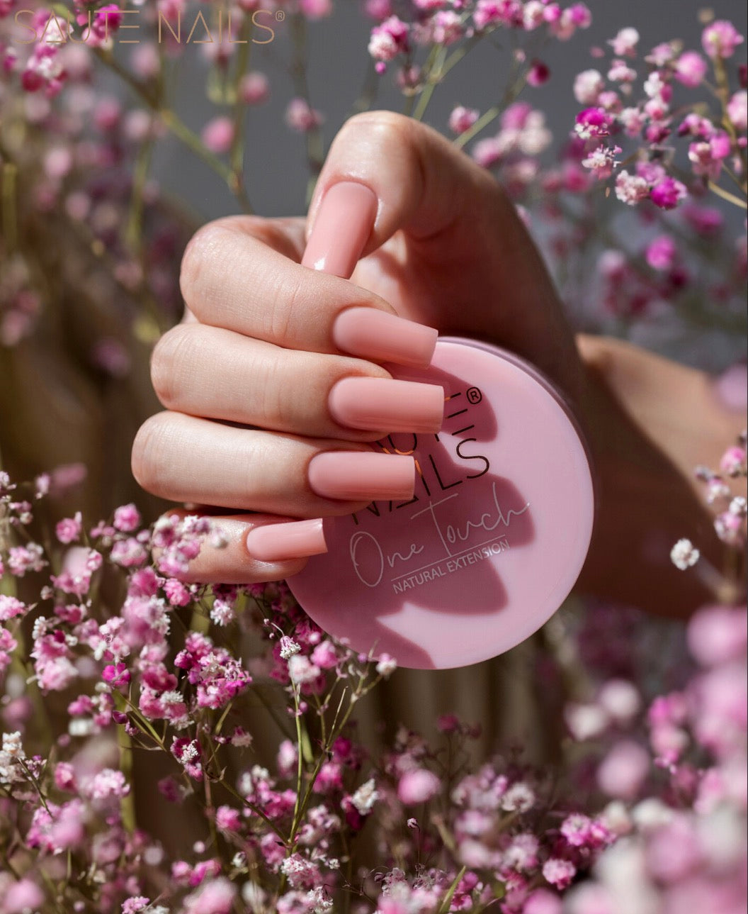 Saute Nails One Touch Natural Extension – Gel de Construction Nude Naturel