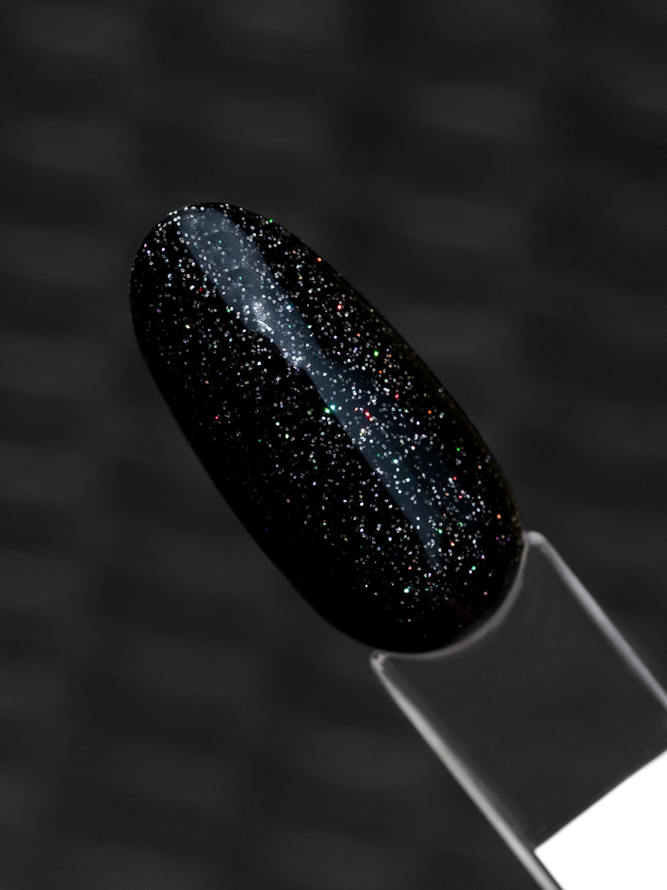 Couleur Semi-Permanente Saute Nails n°175 Hi! Holo – Noir Holographique Pailleté