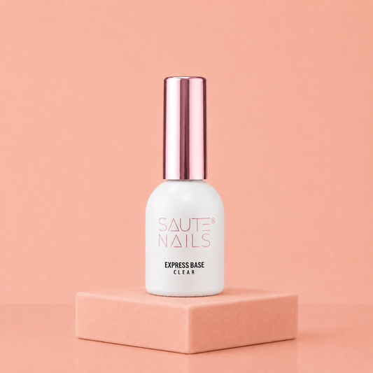 Saute Nails Express Base Clear – Base Transparente Auto-Égalsante 8 ml