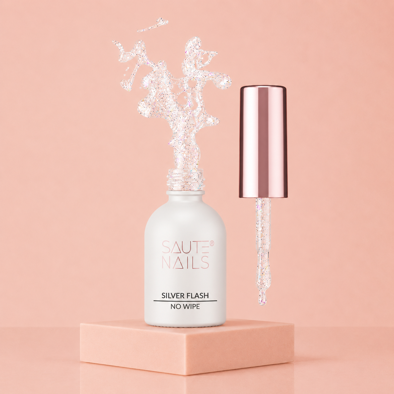 Saute Nails Silver Flash – Finition Argentée Effet Flash