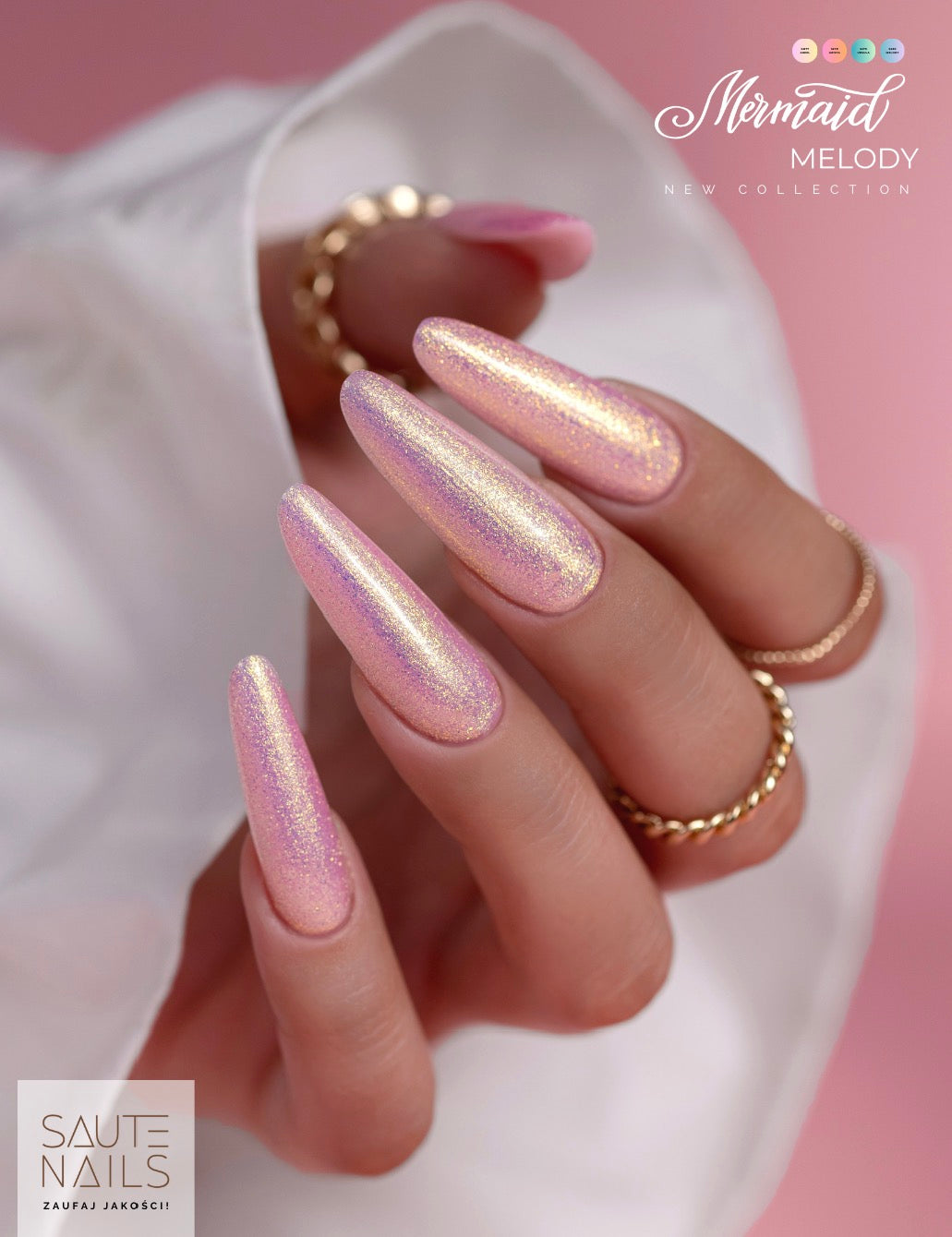 Couleur Semi-Permanente Saute Nails n°S277 Ariel – Corail sirène