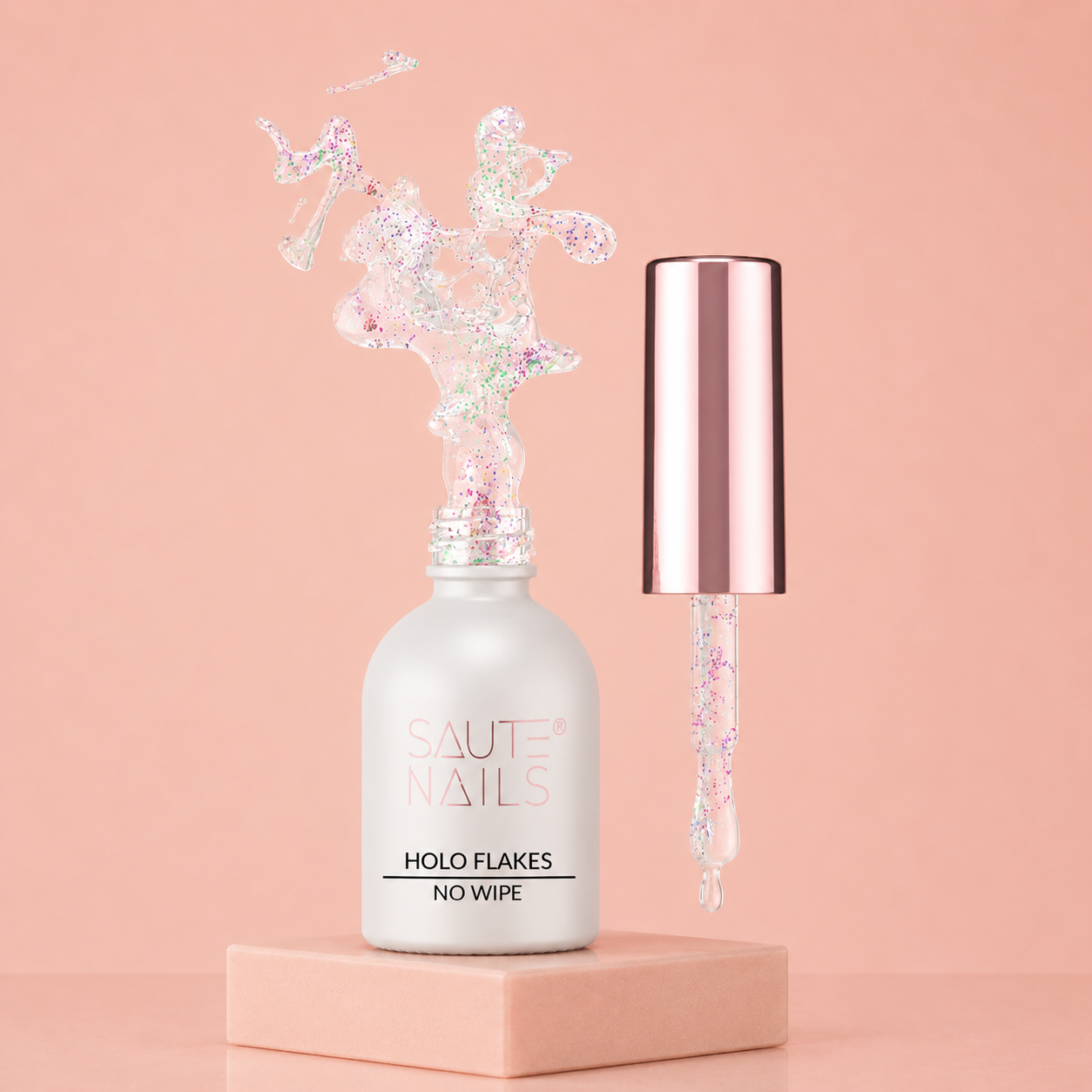 Saute Nails Holo Flakes – Finition Holographique à Flakes Scintillants