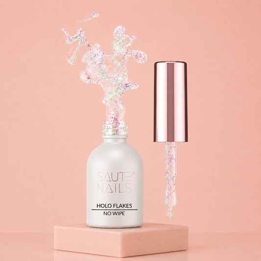 Saute Nails Holo Flakes – Finition Holographique à Flakes Scintillants