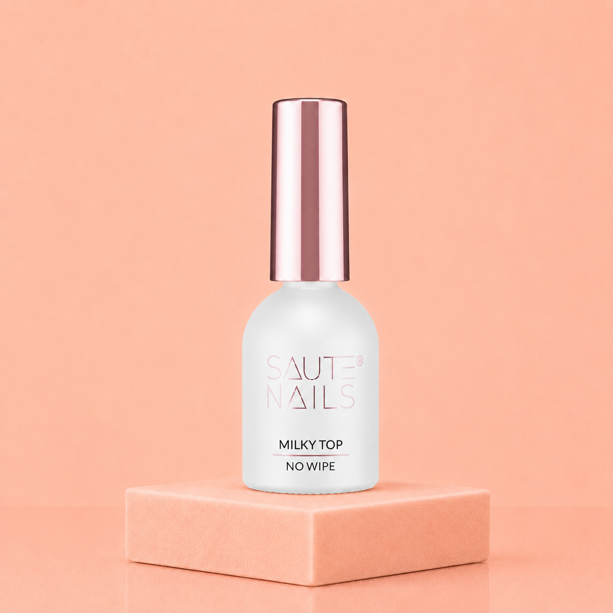 Saute Nails Milky Top No Wipe – Top Coat Brillant Sans Résidu