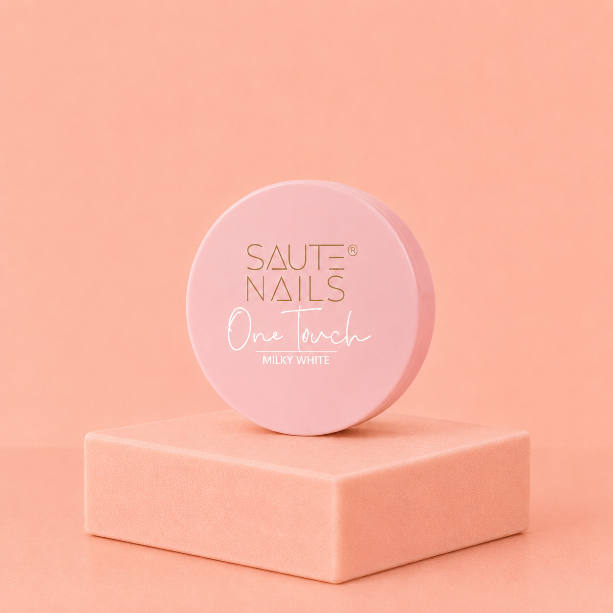 Saute Nails One Touch Milky White – Gel de Construction Blanc Lacté