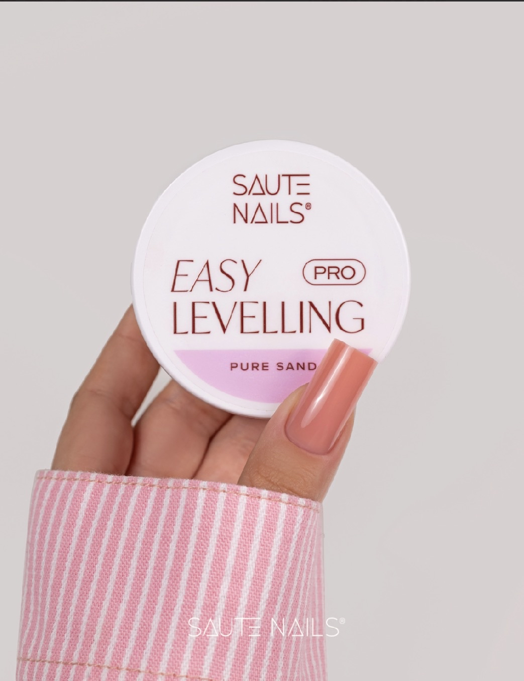 Saute Nails Easy Levelling Pure Sand 30Gr – Gel de Construction Beige Sable Naturel