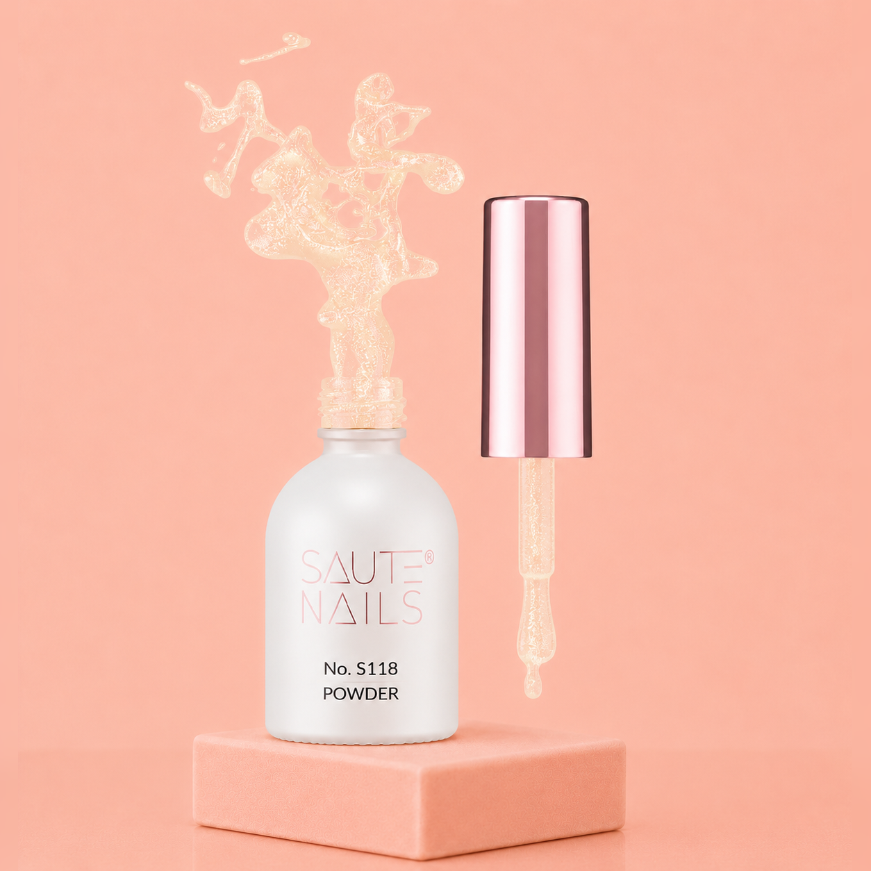 Couleur Semi-Permanente Saute Nails n°S118 Powder – Jaune Pailleté