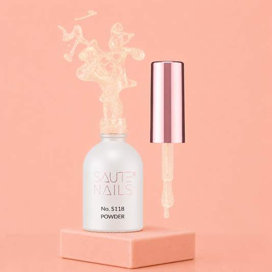 Couleur Semi-Permanente Saute Nails n°S118 Powder – Jaune Pailleté