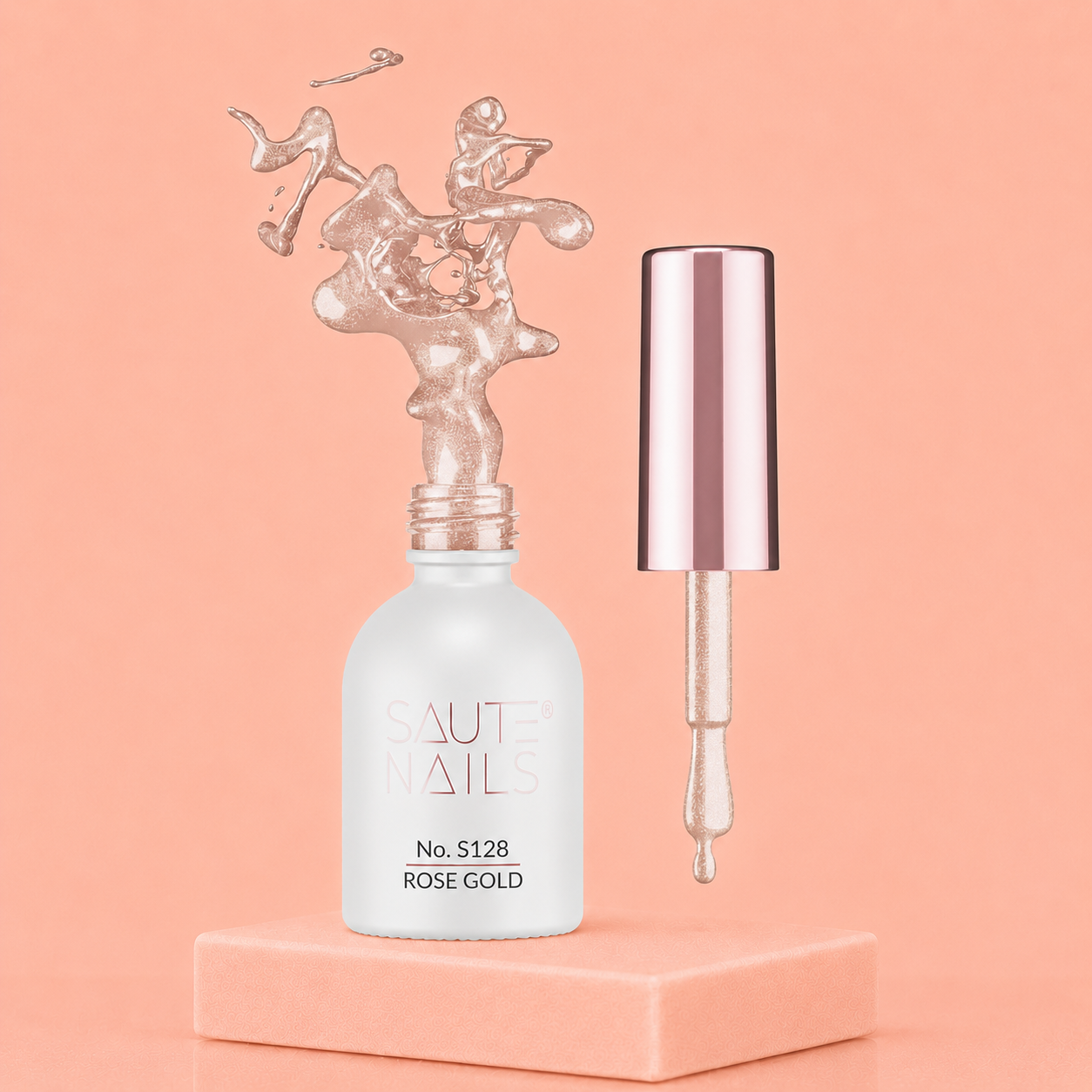 Couleur Semi-Permanente Saute Nails n°S128 Rose Gold – Rose Doré