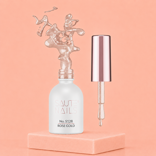 Couleur Semi-Permanente Saute Nails n°S128 Rose Gold – Rose Doré