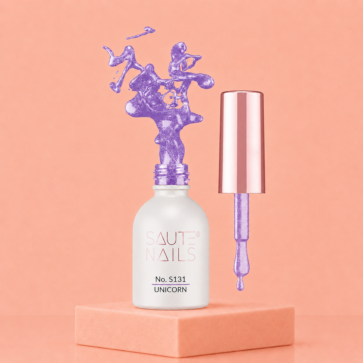 Couleur Saute Nails n°131 Unicorn – Violet Holographique Pailleté