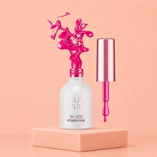 Couleur Semi-Permanente Saute Nails n°133 Power Pink – Rose Flashy Intense