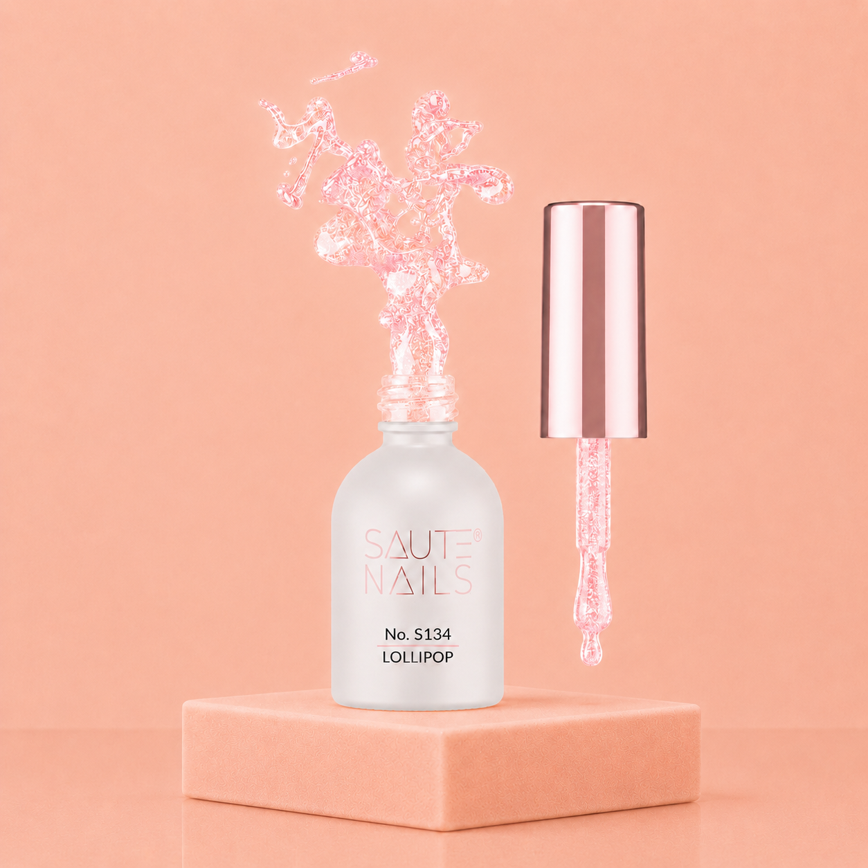 Couleur Semi-Permanente Saute Nails n°134 Lollipop – Rose Bonbon Lumineux