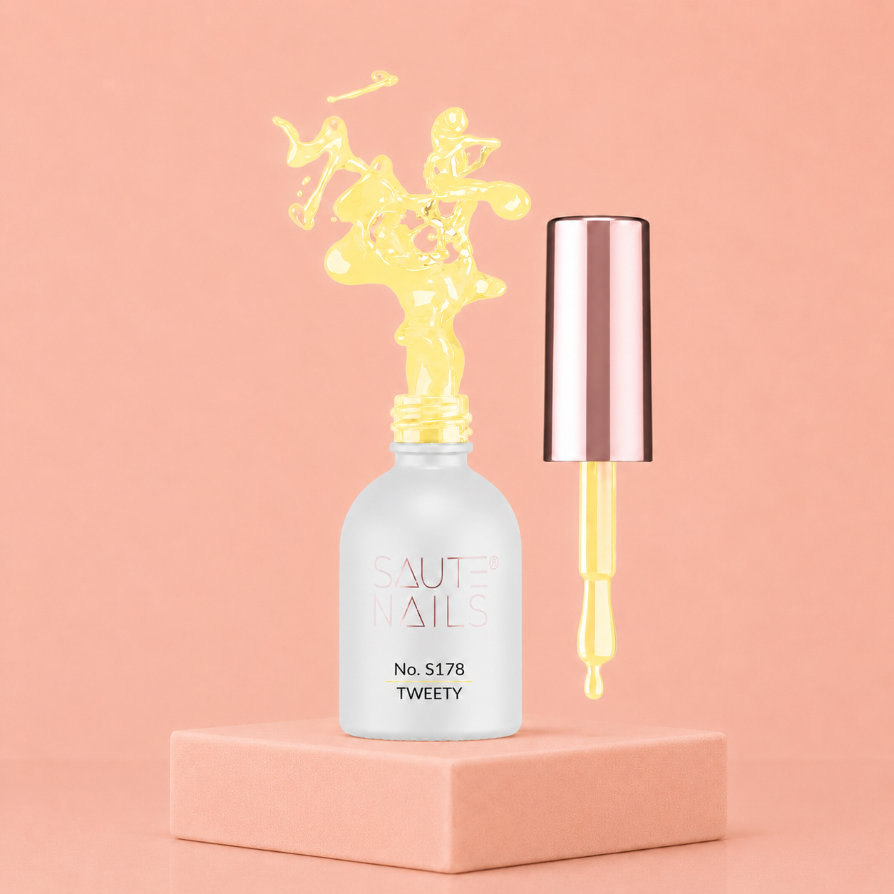 Couleur Semi-Permanente Saute Nails n°178 Tweety – Jaune Pastel Lumineux