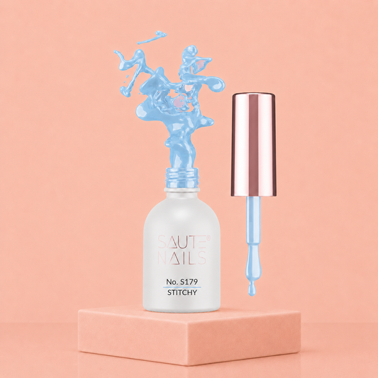 Couleur Semi-Permanente Saute Nails n°179 Stitchy – Bleu Pastel Doux