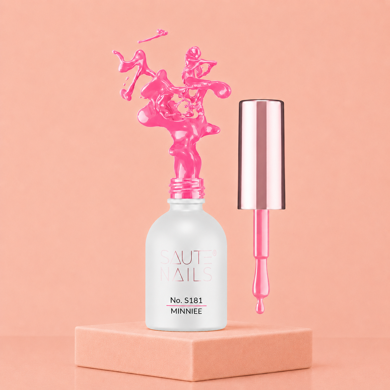 Couleur Semi-Permanente Saute Nails n°181 Minnie – Rose Pastel Doux et Féminin