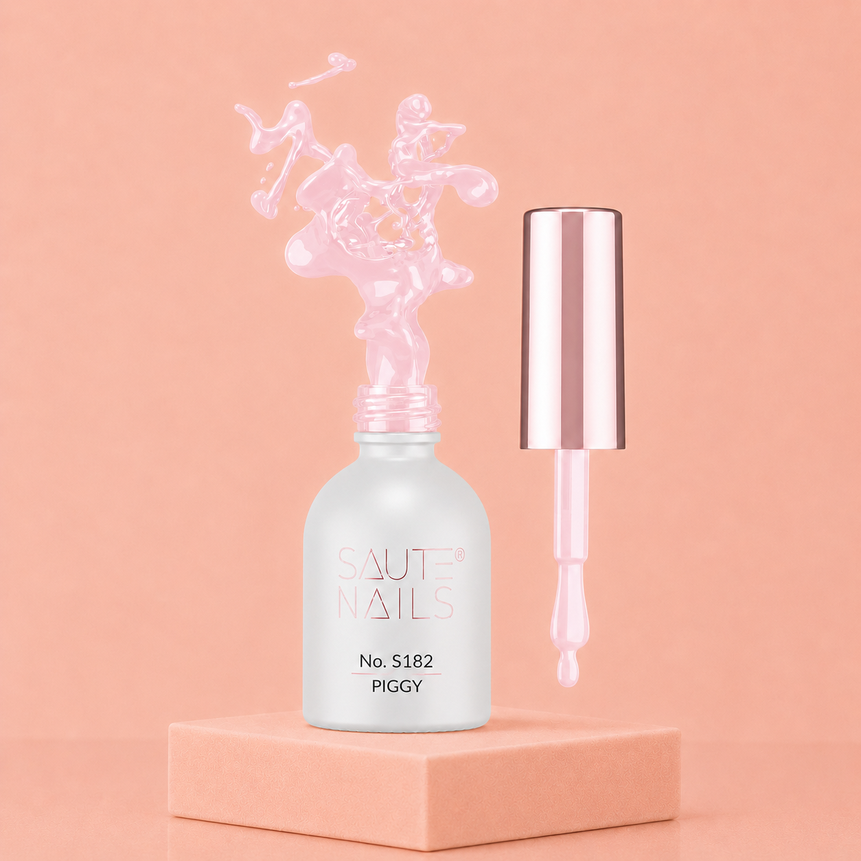 Couleur Semi-Permanente Saute Nails n°182 Piggy – Rose Poudré Pastel