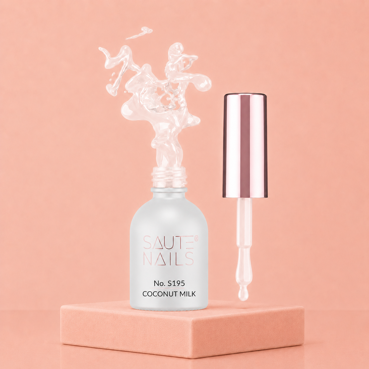 Couleur Semi-Permanente Saute Nails n°195 Coconut Milk – Blanc Lait Crémeux