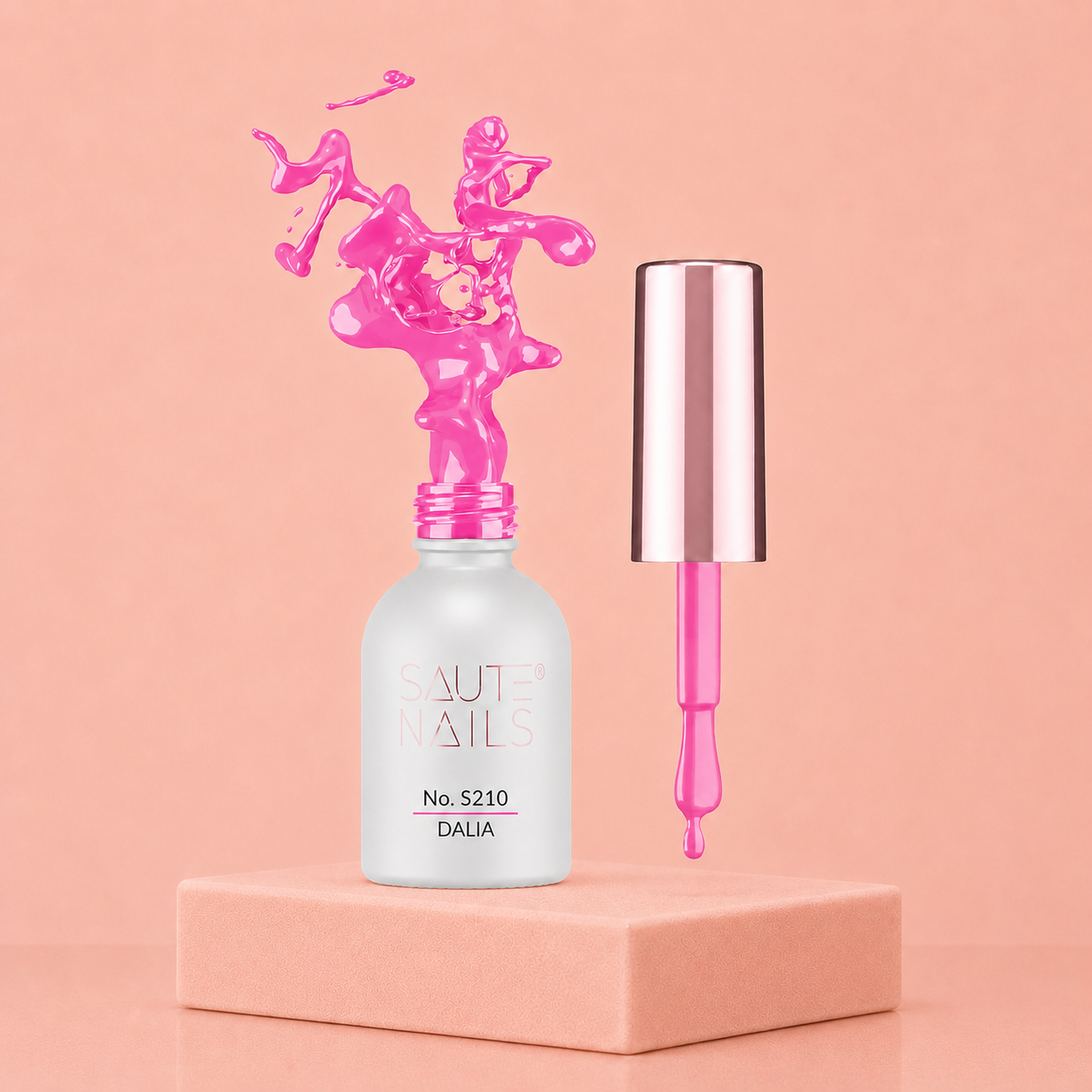 Couleur Semi-Permanente Saute Nails n°S210 Dalia – Rose Nude Élégant