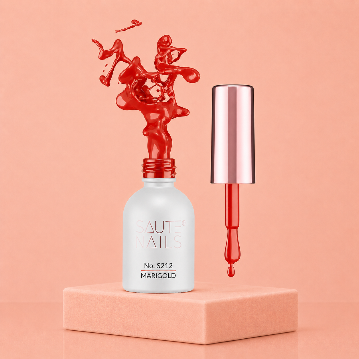Couleur Semi-Permanente Saute Nails n°S212 Marigold – Orange Brûlé Lumineux