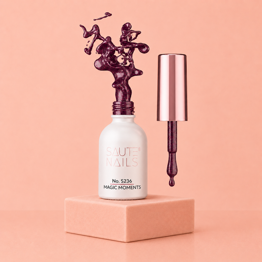 Couleur Semi-Permanente Saute Nails n°S236 Magic Moments – Fuchsia Scintillant Flash