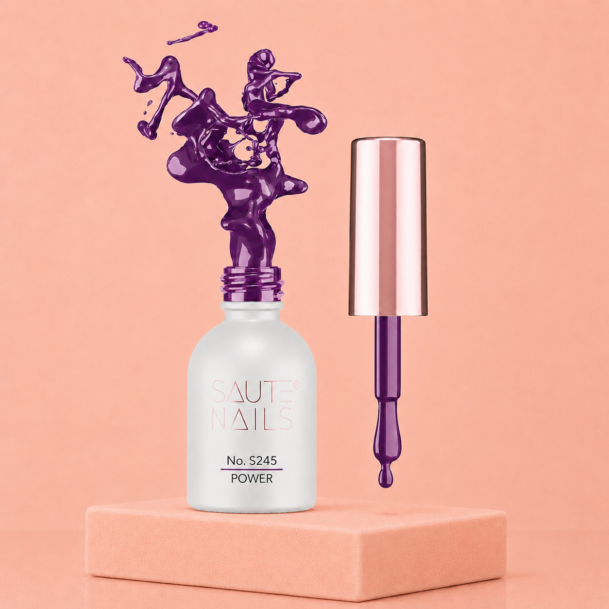 Couleur Semi-Permanente Saute Nails n°S245 Power – Fuchsia Intense et Énergique