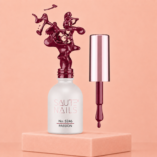 Couleur Semi-Permanente Saute Nails n°S246 Passion – Rouge Framboise Intense