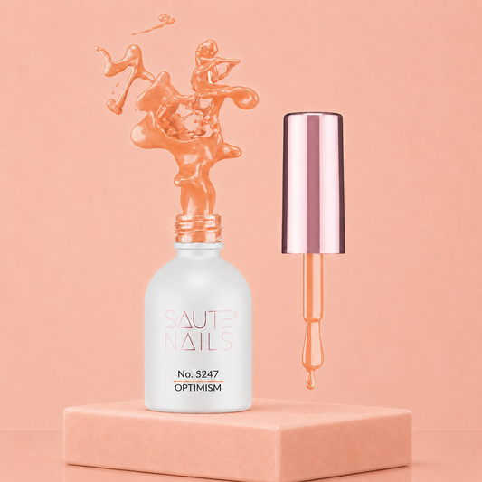 Couleur Semi-Permanente Saute Nails n°S247 Optimism – Orange Corail Éclatant