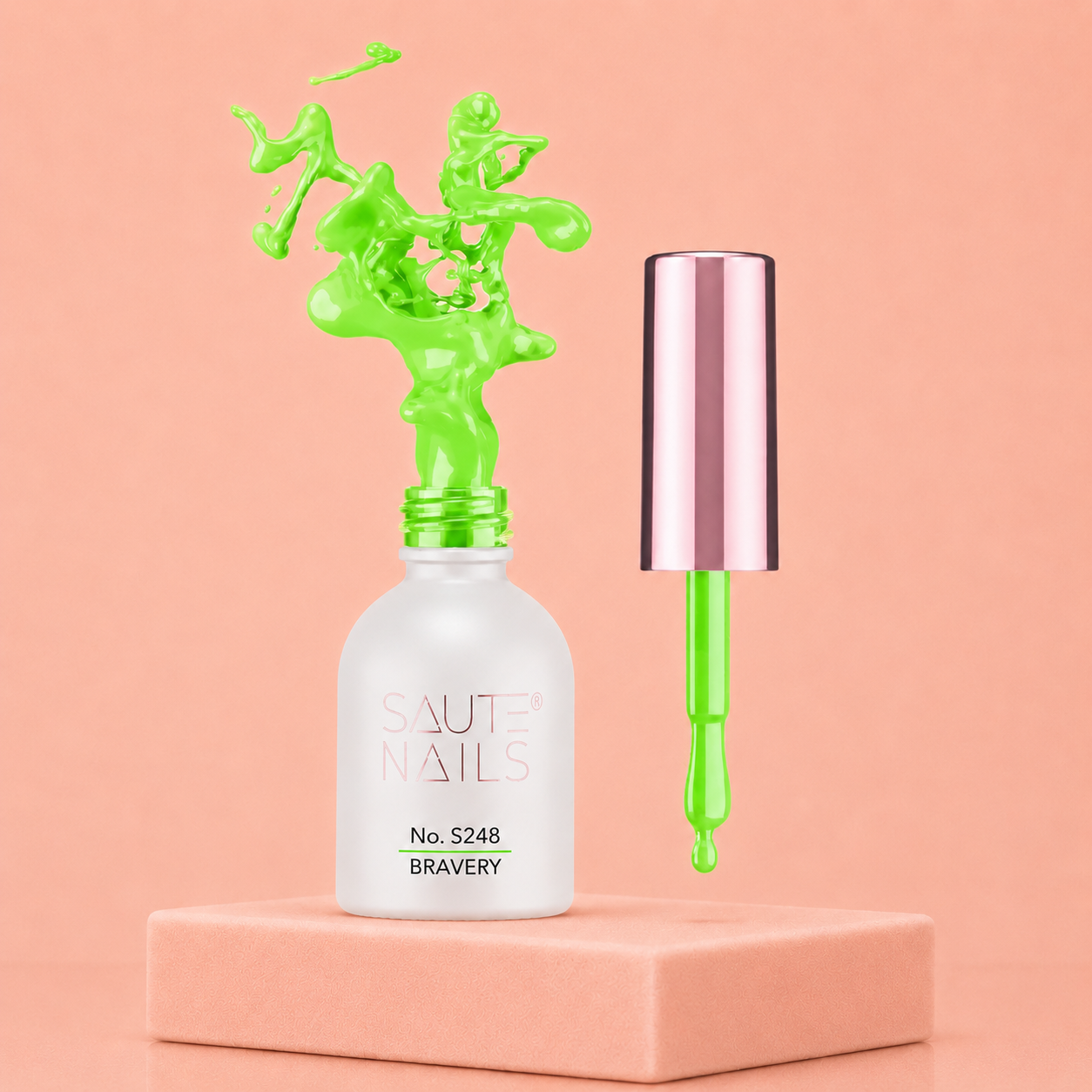Couleur Semi-Permanente Saute Nails n°S248 Bravery – Vert Émeraude Intense
