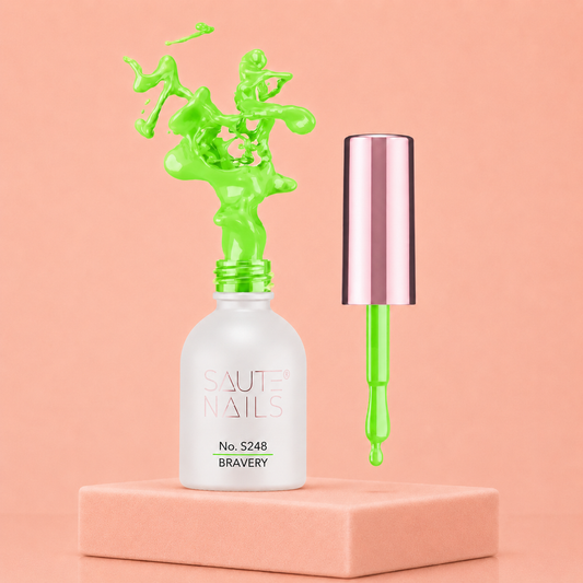 Couleur Semi-Permanente Saute Nails n°S248 Bravery – Vert Émeraude Intense