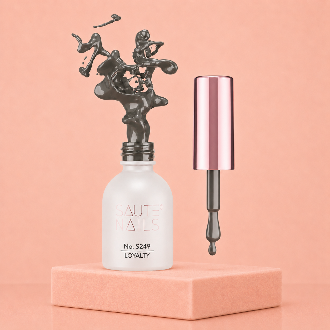 Couleur Semi-Permanente Saute Nails n°S249 Loyalty – Taupe Gris Élégant