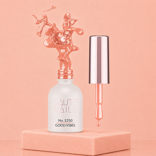 Couleur Semi-Permanente Saute Nails n°S250 Good Vibes – Orange Rouge Vibrant