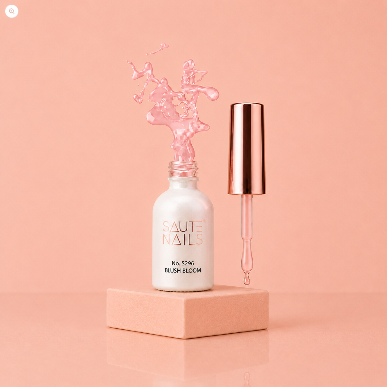 Couleur Semi-Permanente Saute Nails n°S296 Blush Bloom – Rose Pastel Lacté Élégant
