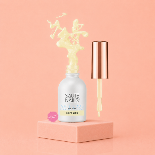 Couleur Semi-Permanente Saute Nails n°337 Soft Life – Jaune Pastel