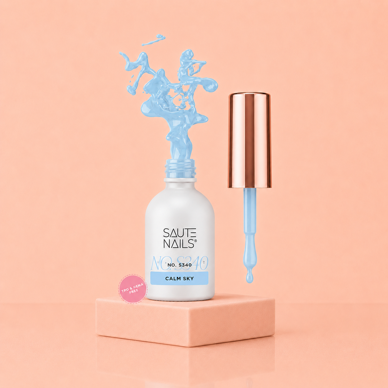 Couleur Semi-Permanente Saute Nails n°340 Calm Sky – Bleu Pastel