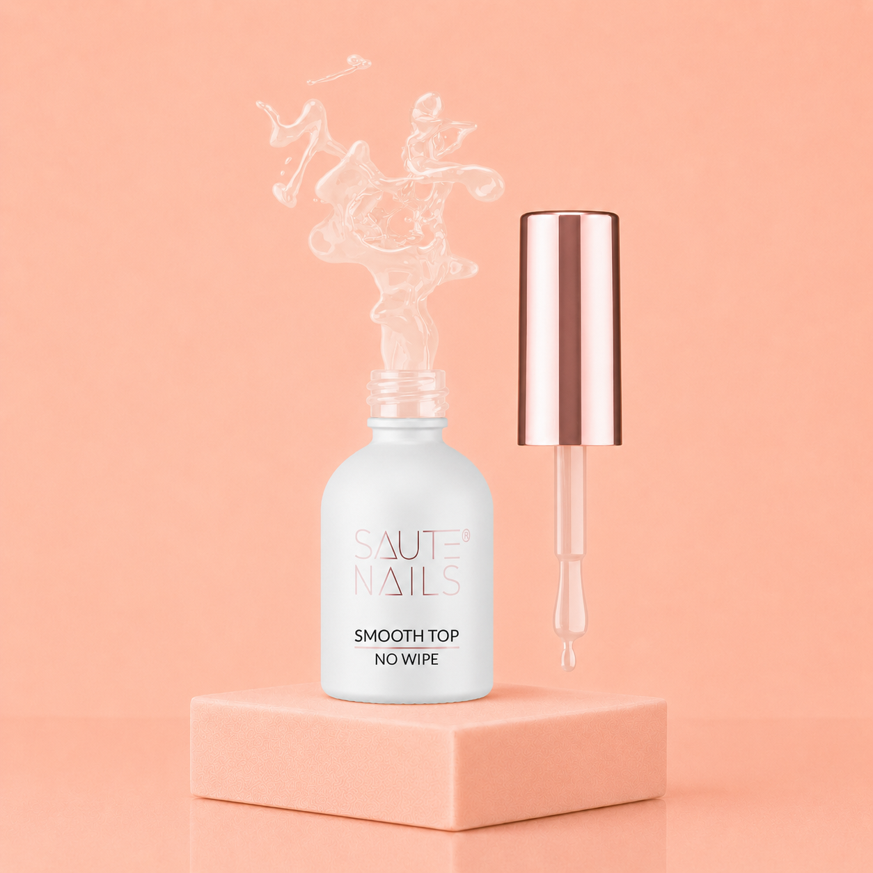 Saute Nails Smooth Top No Wipe – Top Coat Brillant Sans Résidu