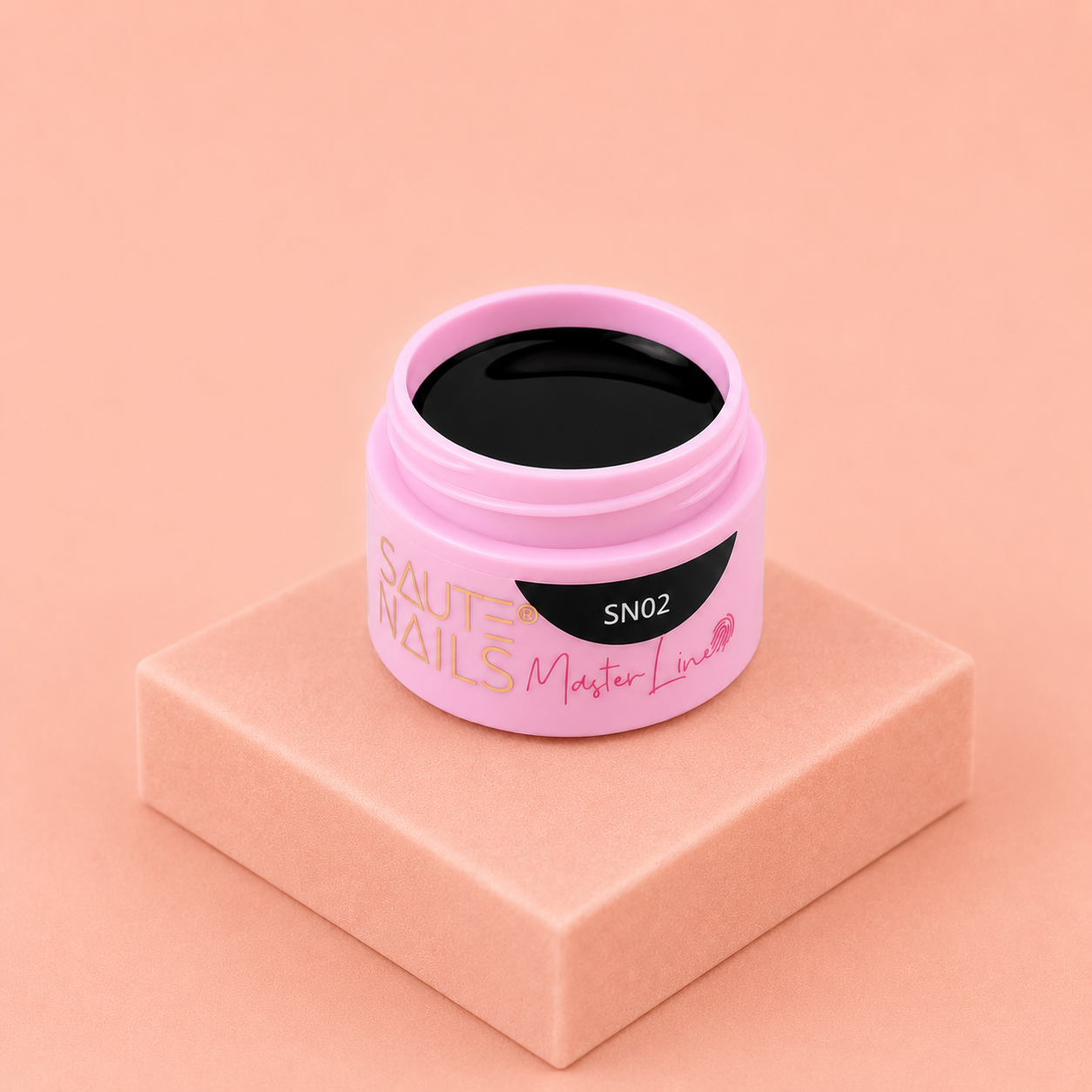 Saute Nails Master Line SN02 – Gel de Décoration Noir pour Nail Art