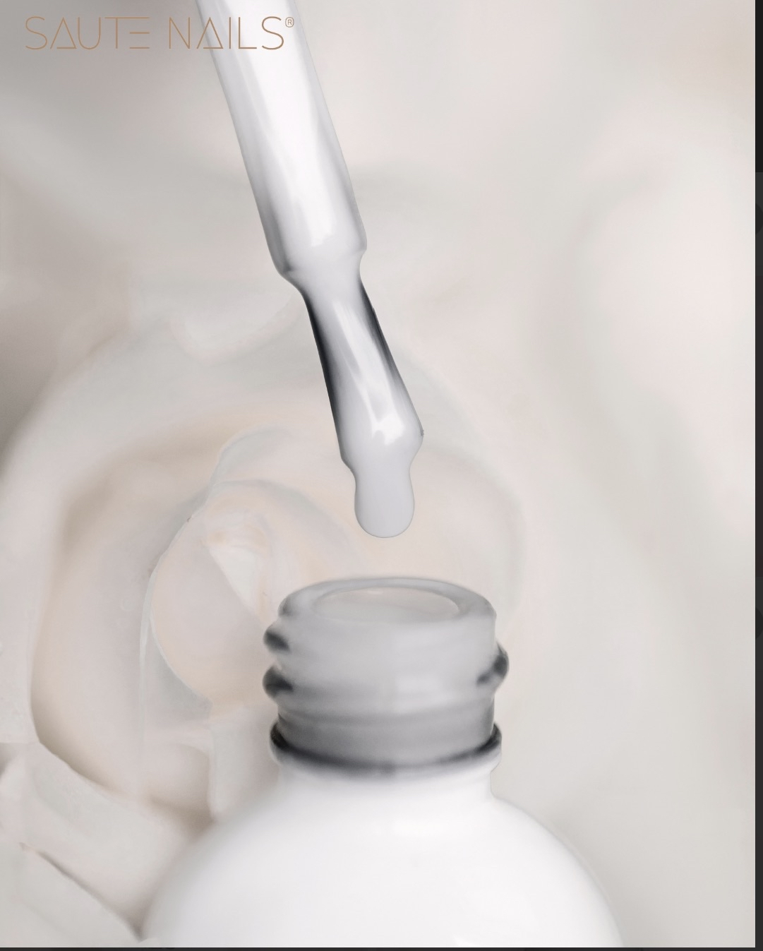 Saute Nails Express Base White Rose – Base Cover Blanc Lacté 8 ml